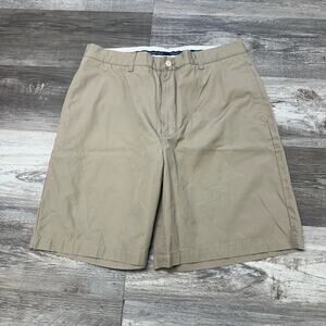 Vineyard Vines Shorts Beige Mens 33 Golf Chino Links Flat Front Casual Preppy